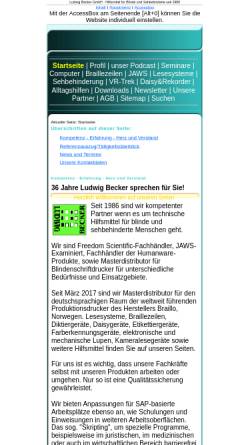 Vorschau der mobilen Webseite www.l-becker.de, Ludwig Becker - Elektronische Informationssysteme GmbH