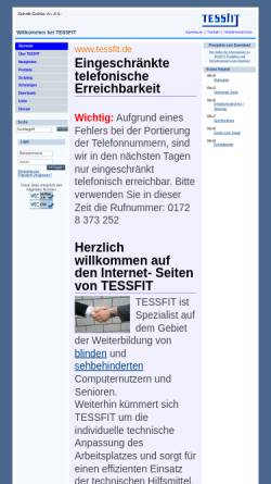 Vorschau der mobilen Webseite www.tessfit.de, Tessfit, Thorsten Trumpf