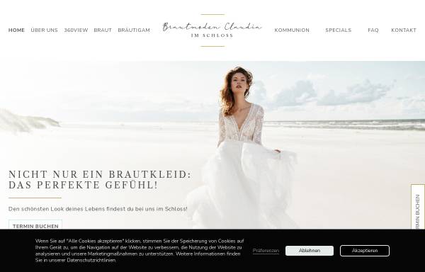 Vorschau von www.brautmoden-claudia.de, Brautmoden Claudia