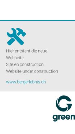 Vorschau der mobilen Webseite www.bergerlebnis.ch, Bergerlebnis