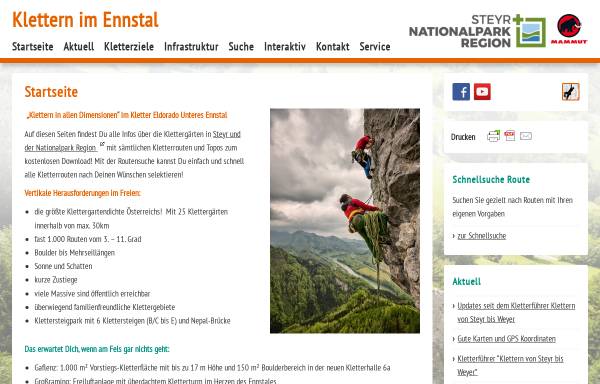 Vorschau von www.klettern-im-ennstal.at, Klettern im Ennstal
