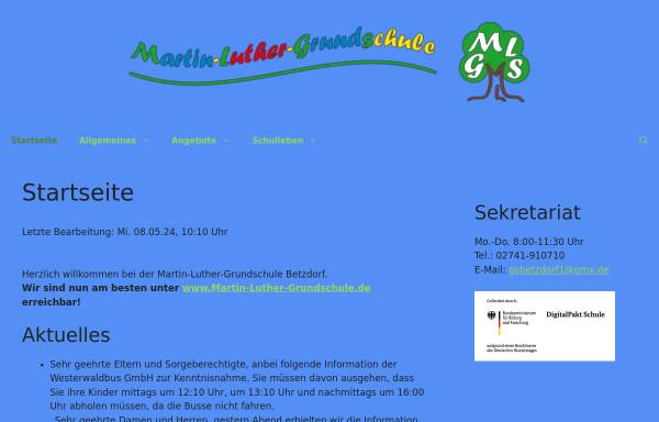 Vorschau von gsbetzdorf1.de, Martin-Luther-Grundschule
