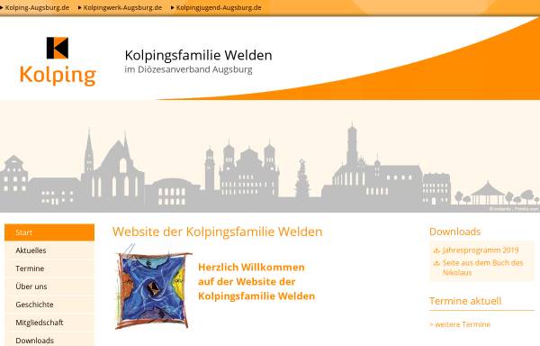 Vorschau von www.kolping-welden.de, Kolpingsfamilie Welden