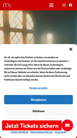 Vorschau der mobilen Webseite www.musicalkultur.de, Musical!Kultur Daaden e.V.
