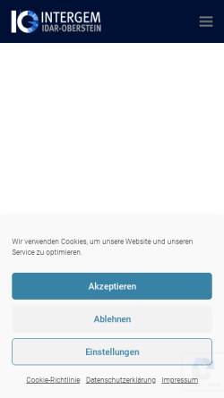 Vorschau der mobilen Webseite www.intergem.de, Intergem