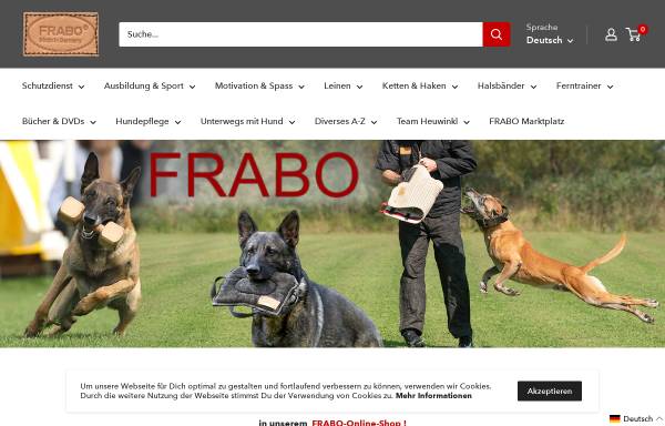Vorschau von www.frabo.de, Frabo für den Hundesport GmbH
