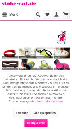 Vorschau der mobilen Webseite www.stake-out.de, Tierisch Gut Webers