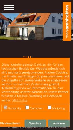 Vorschau der mobilen Webseite www.mehl-architekten.de, Mehl-Architekten