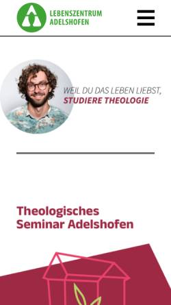 Vorschau der mobilen Webseite www.lza.de, Theologisches Seminar Adelshofen