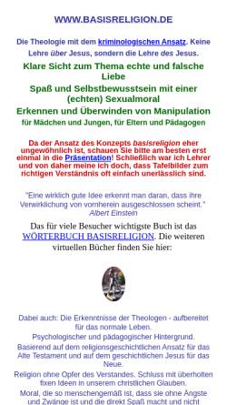 Vorschau der mobilen Webseite www.basisreligion.de, Basisreligion - Religion von der Basis für die Basis