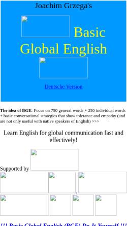 Vorschau der mobilen Webseite www.basicglobalenglish.com, Basic Global English