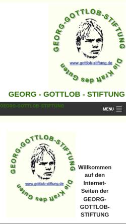 Vorschau der mobilen Webseite www.gottlob-stiftung.info, Georg-Gottlob-Stiftung