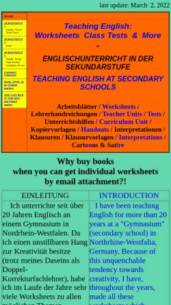 Vorschau der mobilen Webseite www.wahlbrinck.de, Teaching English