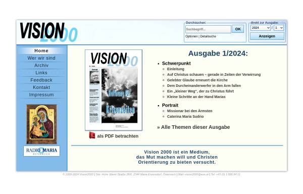 Vorschau von www.vision2000.at, Vision 2000