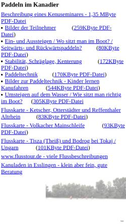 Vorschau der mobilen Webseite www.farago.info, Infos zu Paddeltechnik und Flußbeschreibungen