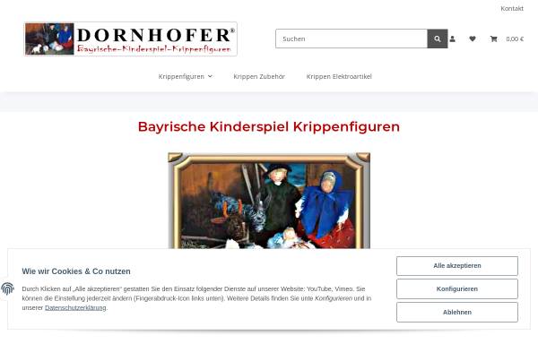 Vorschau von dornhofer.com, Bayrische-Kinderspiel-Krippenfiguren, Waltraud Dornhofer