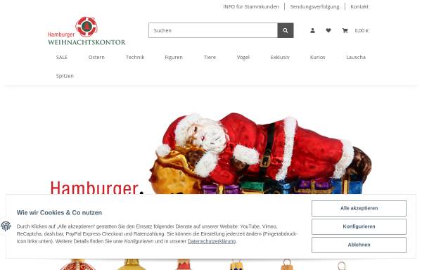 Vorschau von weihnachtskontor.de, Hamburger Weihnachtskontor GbR