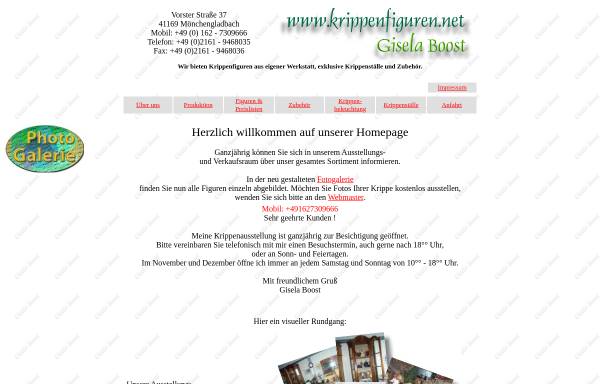 Vorschau von www.krippenfiguren.net, Krippenfiguren, Gisela Boost