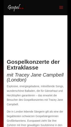 Vorschau der mobilen Webseite www.gospel24.de, Gospel24