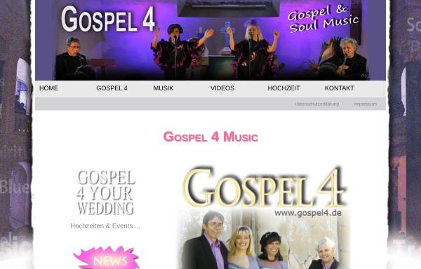 Vorschau von www.gospel4.de, Gospel 4