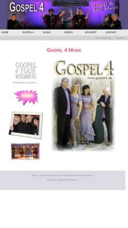 Vorschau der mobilen Webseite www.gospel4.de, Gospel 4