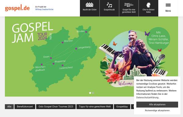 Vorschau von www.gospel.de, gospel.de Portal
