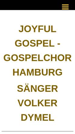 Vorschau der mobilen Webseite www.joyful-gospel.de, Joyful Gospel