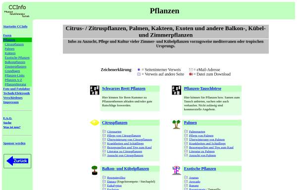 Vorschau von www.ccinfo.de, CC-Info - Infos zu Pflanzen