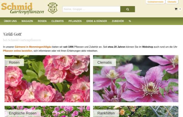 Vorschau von www.schmid-gartenpflanzen.de, Schmid Gartenpflanzen