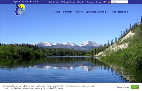 Vorschau von www.yukonwide.com, Abenteuerurlaub in Kanada's Yukon