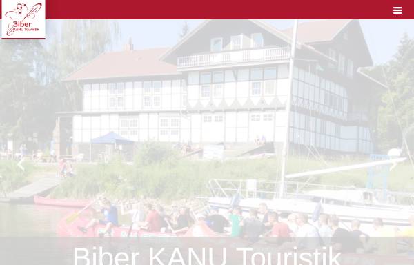 Vorschau von www.biber-kanutouristik.de, Biber KANU-Touristik