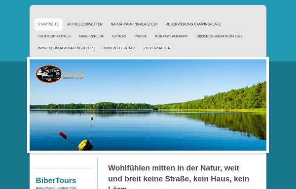 Vorschau von www.biber-tours.de, Biber-Tours - Kanu Reisen Abenteuer
