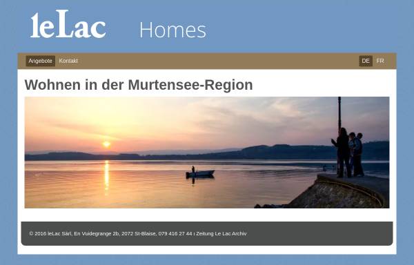 Vorschau von www.lelac.ch, Zeitung Le Lac, Murten