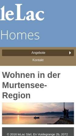 Vorschau der mobilen Webseite www.lelac.ch, Zeitung Le Lac, Murten