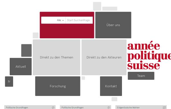 Vorschau von anneepolitique.ch, Jahrbuch für Schweizerische Politik