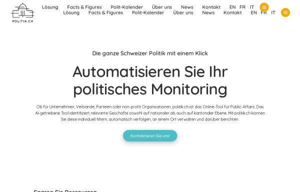 Vorschau von www.politik.ch, Politik.ch