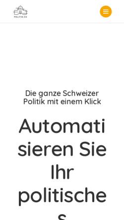 Vorschau der mobilen Webseite www.politik.ch, Politik.ch