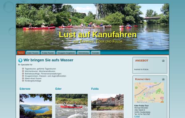 Vorschau von www.kanutour.com, Eder-Fulda-Tour