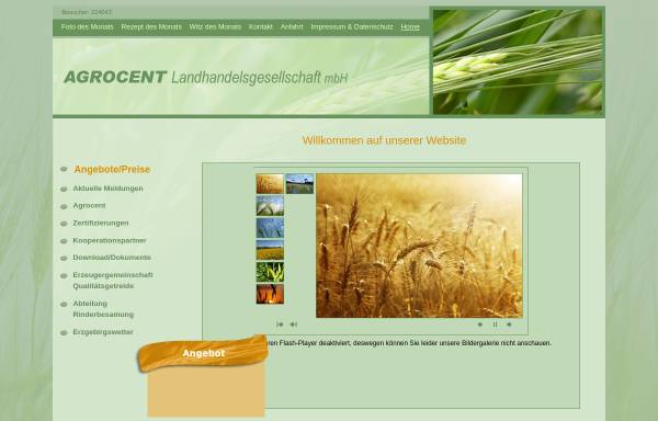 Vorschau von www.agrocent.de, Agrocent Venusberg GmbH