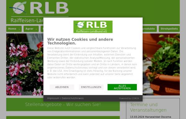 Vorschau von www.rlb-eg.de, Raiffeisen-Landbund eG