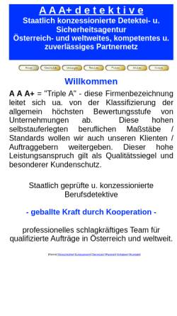 Vorschau der mobilen Webseite www.aaaplus-detektive.at, Internationale Detektei- und Sicherheitsagentur J. F. Gappmayr & Partner