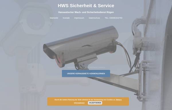 Vorschau von www.hws-sicherheit.com, Hanseatischer Wach- und Sicherheitsdienst, Inh. Steffen Niejahr
