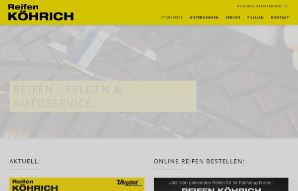 Vorschau von www.koehrich.com, Köhrich Autovermietung und Reifenhandel