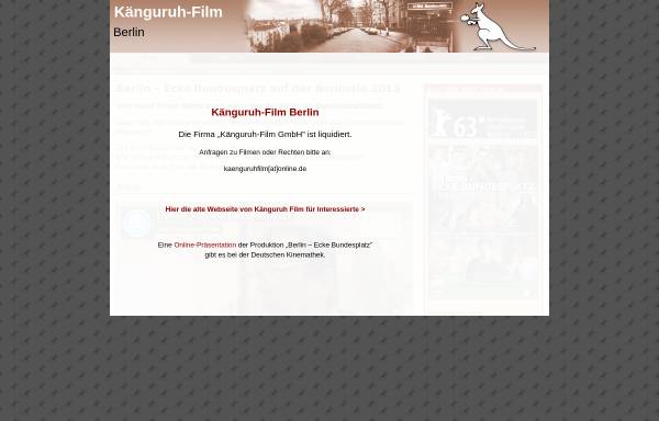 Vorschau von www.kaenguruh-film.de, Känguruh Film GmbH