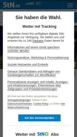 Vorschau der mobilen Webseite www.stuttgarter-nachrichten.de, Stuttgarter Nachrichten