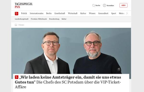Vorschau von www.pnn.de, Potsdamer Neueste Nachrichten
