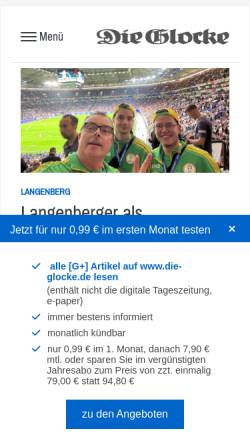 Vorschau der mobilen Webseite www.die-glocke.de, Die Glocke