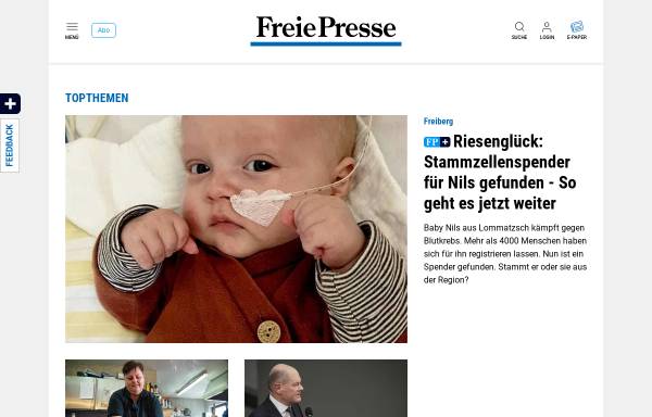 Vorschau von www.freiepresse.de, Freie Presse