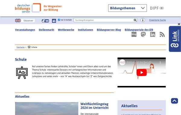 Vorschau von www.schulweb.de, SchulWeb