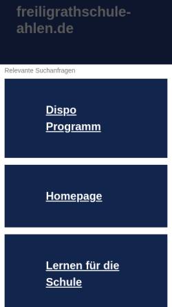 Vorschau der mobilen Webseite www.freiligrathschule-ahlen.de, Knallbonbon